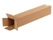 Long tube-like brown cardboard box. -nmsutilisation