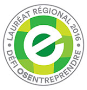 Logo of the Osentreprendre Challenge in Quebec for the Regional Winner in 2016. 