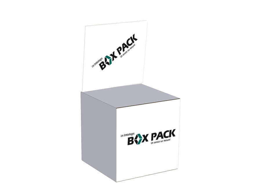 Ballot box with logo assembled.