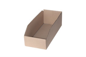 Brown cardboard storage box.