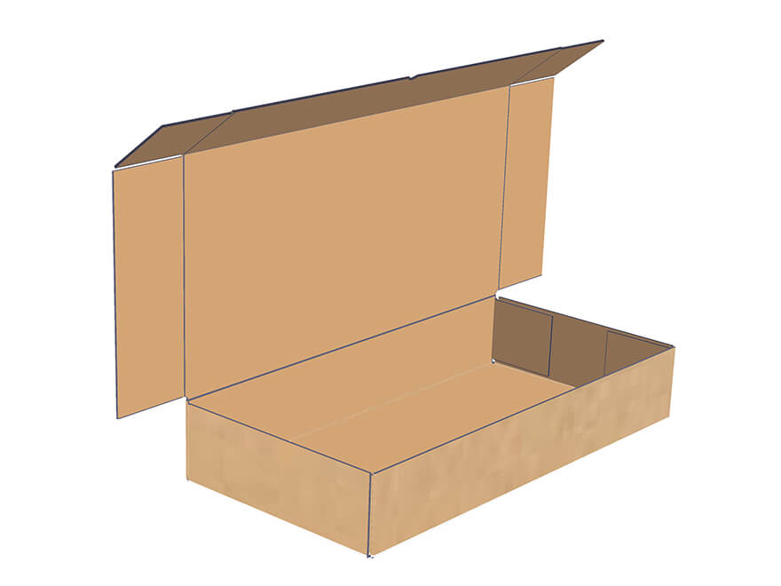La partie inférieure de la boîte est maintenue ensemble.