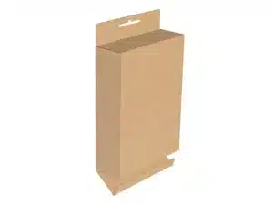 2- Boîte d'emballage en carton plat