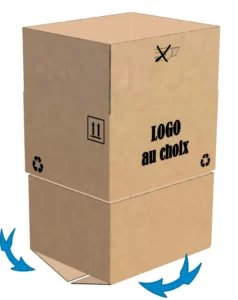 4- Fold the longer flaps to close the lid box